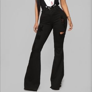 Black Flare Jeans